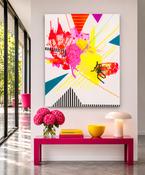 Acrylic on Deep Edge Canvas, Energetic Labyrinths 18, 100x120cm