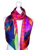 100% Silk Maxi Twilly Scarf COCSILKTWLG15