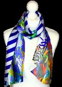 100% Silk Maxi Twilly Scarf COCSILKTWLG13 image