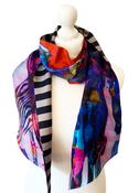 100% Silk Maxi Twilly Scarf COCSILKTWLG12