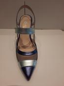 Leather open heel sandal by Marian image