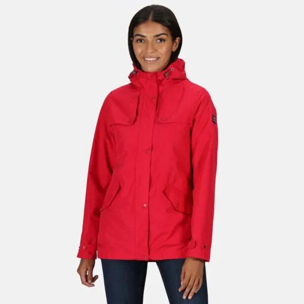 Hooded Coat Regatta Bertille Waterproof Jacket Red Regatta