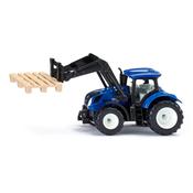 Siku New Holland Tractor with Pallet Fork and Pallet 1:87 image