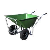 WORKMAN 160L Twin Wheelbarrow-Green image