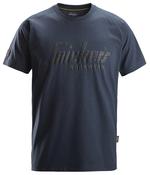 Snickers Logo T-Shirt Navy 2590 | Soft &amp; Comfortable Everyday Workwear Tee - Small