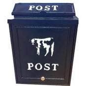 Diecast Post Box - Cow Design image