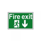 Sign Fire Exit Arrow Down image
