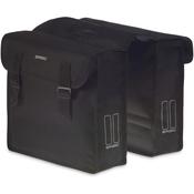 Basil Mara Double Pannier Bag - 26L | Black | Water-Repellent Bicycle Storage image