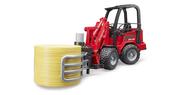 Bruder Schäffer Compact loader with bale gripper + bale image