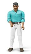 Bruder Man Medium Skin White Jeans image