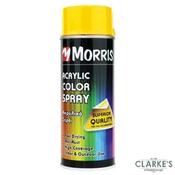 Morris High Gloss Acrylic Spray Paint Signal Yellow 400ml - RAL 1003 image