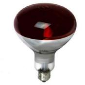 Moy 250W Infrared Heat Lamp Bulb E27 Cap Red Color Silver Base Screw Fitting for Therapeutic Heat and Pain Relief