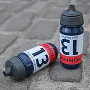 RULE #13 Navy/Red Bidon | 500ml Biobased, Leakproof Cycling Water Bottle image