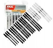 SKIL 2610S00920 T-Shank Jigsaw Blades Set - 21-Piece Assortment for Wood, Metal, and Plastic Cutting image