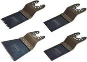 Smart H4MAK Multi-tool Blade Set 4 Pcs - Japanese Precision, Fine Tooth Wood, Bi-Metal Blades for Wood, Nails, Plastic, Plasterboard, Metals, Bamboo, Fiberglass - Compatible with DeWalt, Makita, Bosch & More