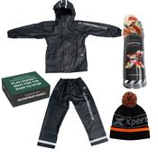 Swampmaster Stormgear Junior Waterproofs Gift Bundle SWP32 | Jacket, Trousers, Beanie &amp; Sweets