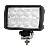LED Global 80 Watt LED Rectangle Adjustable Mount Work Light, 6400 Lumens - IP68 Rated Flood Beam for Heavy Duty Equipment image