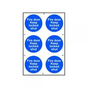 Safety Sign Fire Door Keep Locked