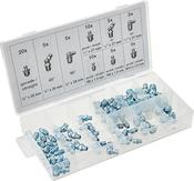 Grease Nipple Assortment - Metric &amp; Inch Sizes, 70 pcs.