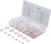BGS Copper Seal Ring Assortment - Metric for Oil Drain Plugs - 75 pcs