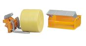 Bruder Tractor Transport Box with Single Bale Handler &amp; Round Bale - Universal Rear Attachment