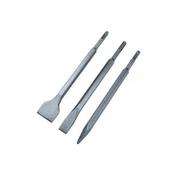 Bluespot SDS+ Chisel Set (3-Piece) | Heat Treated for Chipping, Chiselling &amp; Demolition