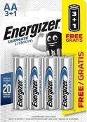 Energizer AA Ultimate Lithium Battery (Pack of 4) | Long-Lasting Power for High-Drain Devices image