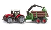 Siku Massey Ferguson with forestry trailer image