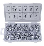 Jefferson 130pc Grease Nipple Assortment - Metric, BSP &amp; UNF