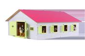 Kids Globe Large Pink Horse Stable with 7 Horse Stalls