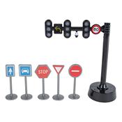 Kids Globe - Traffic Light with 3 Lights and 5 Traffic Signs