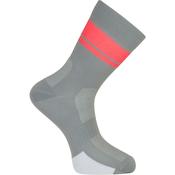 Flux Performance Sock – Magnesium Grey | Lightweight Road Cycling Sock EU 41.5–45 (UK 7.5–10)