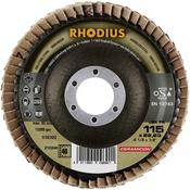 Rhodius 210249 LSK FK Flap Disc 115mm x 22.23mm | P40 Grit | Stainless Steel