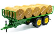 Siku Round Bale Trailer with 20 Bales