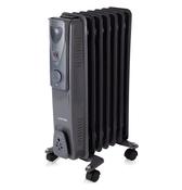 Warmlite 1.5KW Oil Filled Radiator – Dark Titanium | Portable, Energy-Efficient 7-Fin Heater with Adjustable Thermostat