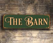 The Barn Sign - Outdoor Signs – Vintage Garden Wall Decor, UV Protected Full Color Print, Durable Weatherproof Aluminum Composite image