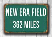 New Era Field Distance Sign image