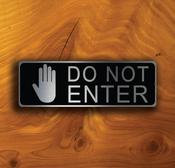 Do Not Enter Sign - 12-x-4-inches image