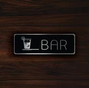 Hotel Bar Sign – Retro Business Wall Sign, UV Protected Full Color Print, Aluminum Composite, Holes Punched for Easy Installation - 18-x-6-inches image
