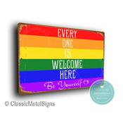 Everyone is Welcome Here Sign - 14-x-10 image
