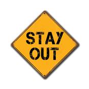 Stay Out Sign - Danger Signs – No Trespassing Signs, Full Color UV Protected Print, Indoor Outdoor Use, Easy Mount Pre-Drilled Holes image