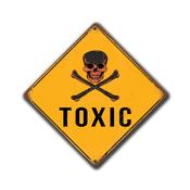Toxic Sign - Danger Signs – UV Protected Color Print, Weather Ready Aluminum Composite, Pre-Drilled Holes for Easy Mounting