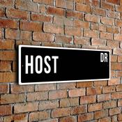 Host Street Sign - Personalized Metal Road Signs, Gifts for Co-worker, Colleague Gift, Durable Heavy Duty plaque image