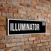 Illuminator Street Sign - Personalized Metal Road Signs, Gifts for Co-worker, Colleague Gift, Durable Heavy Duty plaque image