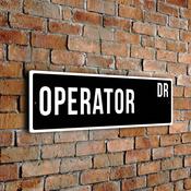 Operator Street Sign image