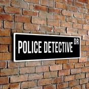 Police Detective Street Sign image