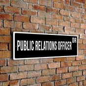 Public Relations Officer Street Sign image