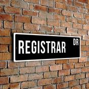 Registrar Street Sign image