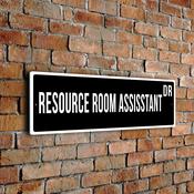 Resource Room Assisstant Street Sign image