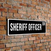 Sheriff Officer Street Sign